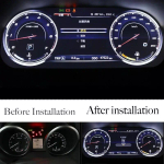 Электронная панель приборов Toyoya Land Cruiser 200 2015-2021 - Carmedia NH-LCD-T02 с сенсорным LCD / ЖК 12.3" экраном QLED