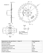 НМ дисковая пила D.150x4x3x50 Z=30 WZ
