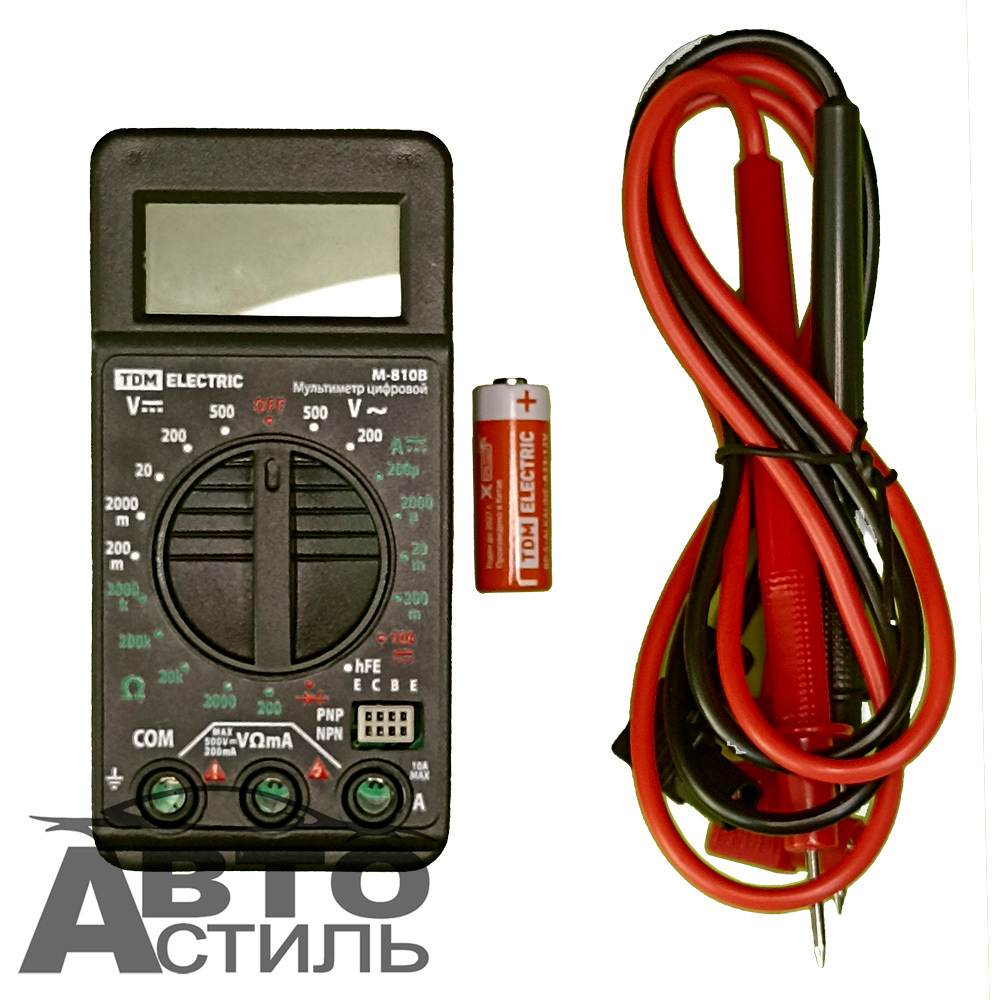 Мультиметр М  810В  "МастерЭлектрик" цифровой  TDM (компакт) SQ1005-0009