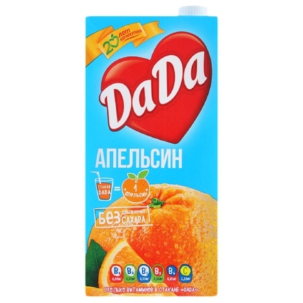 Сок натуральный Да Да апельсин 1.9 л