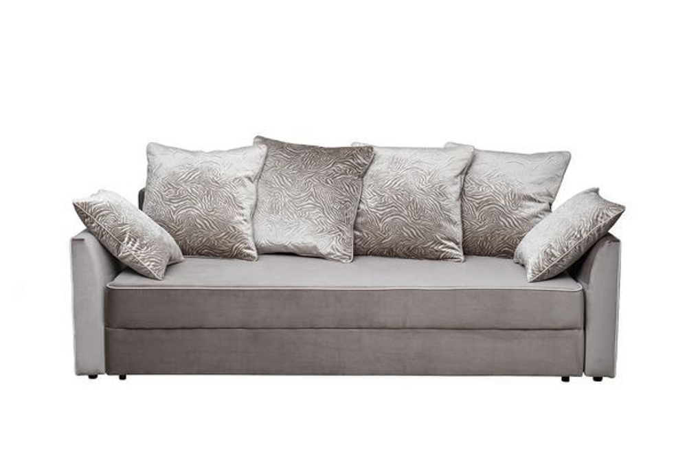 Диван Garda Decor Морес (Mores)(K), VD кант трехмест.раскл. вельвет беж. Velv-SBEG+Velv-ECRU+Umbr-SBEG 226*103*94