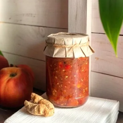 Фотография Джем «Нектарин» / 250мл купить в магазине Афлора