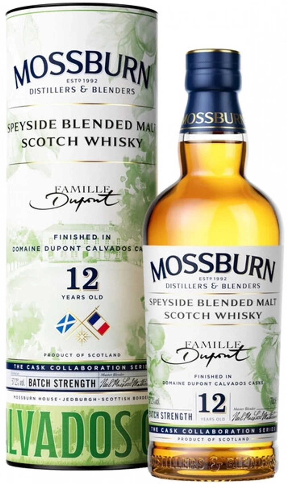 Виски Mossburn Calvados Dupont Cask 12 Years Old, 0.7 л.