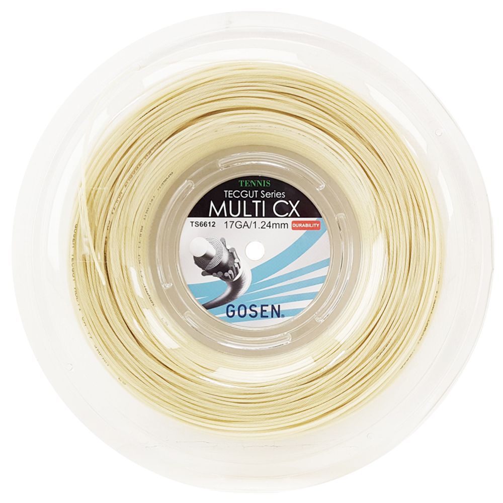 Теннисные струны Gosen TECGUT Multi CX (240 m) - натуральные