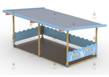 Беседка большая тип-5 (синий)