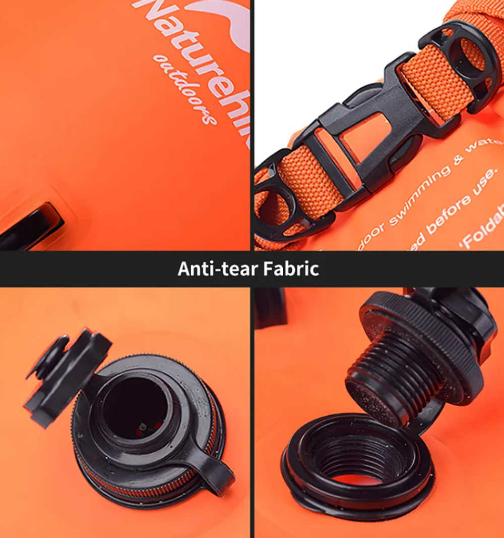 Гермомешок Naturehike туристический 18 л. ярко-розовый, артикул NH17S001-G-RR