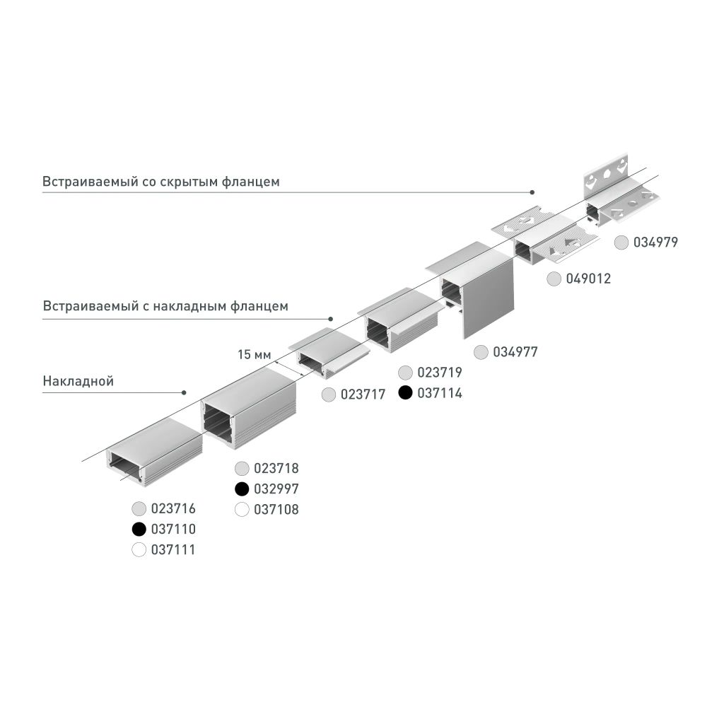 Профиль SL-SLIM-H7-2000 BLACK (Arlight, Алюминий) 037110