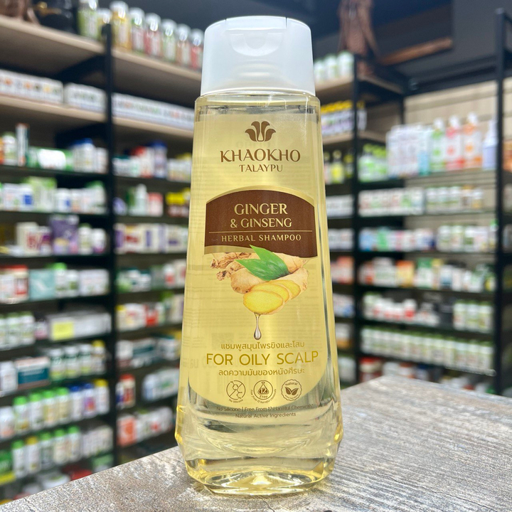 Шампунь Khaokho Talaypu Ginger & Ginseng Имбирь и Женьшень 330 мл