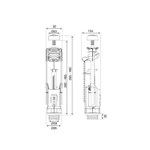 Сливной механизм ATLAS 2-ух Кноп хром 011967/028241/135948/501121 OLI (Португалия)