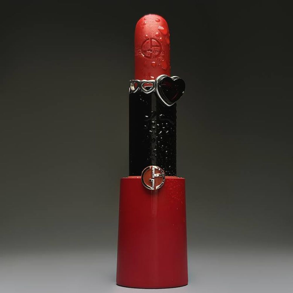 Кольцо Сердце с вишневым янтарём