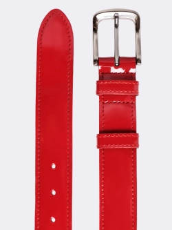 Ремень красный лаковый OLA OLA