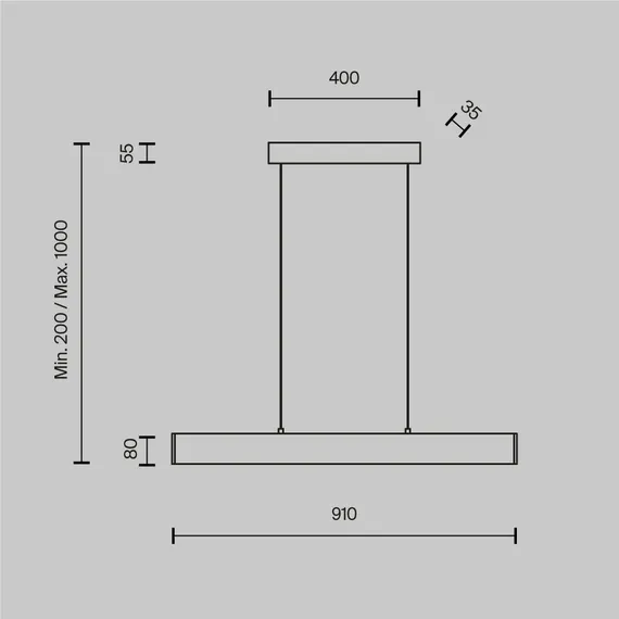 Подвесной светильник Шаг / Step 4000К 23Вт Maytoni p010pl-l23b4k