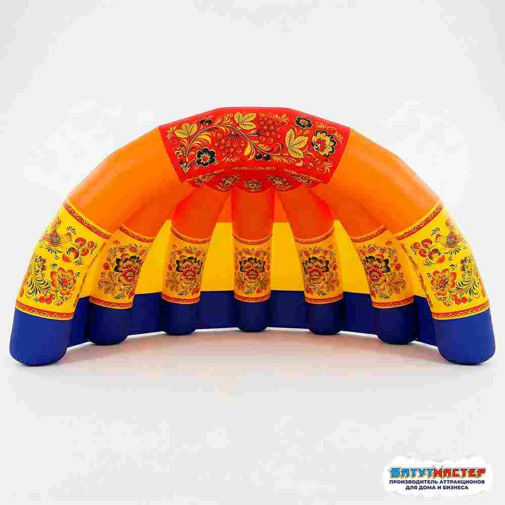 Надувная сцена арочная «Русский цветок», 6×3×3 м