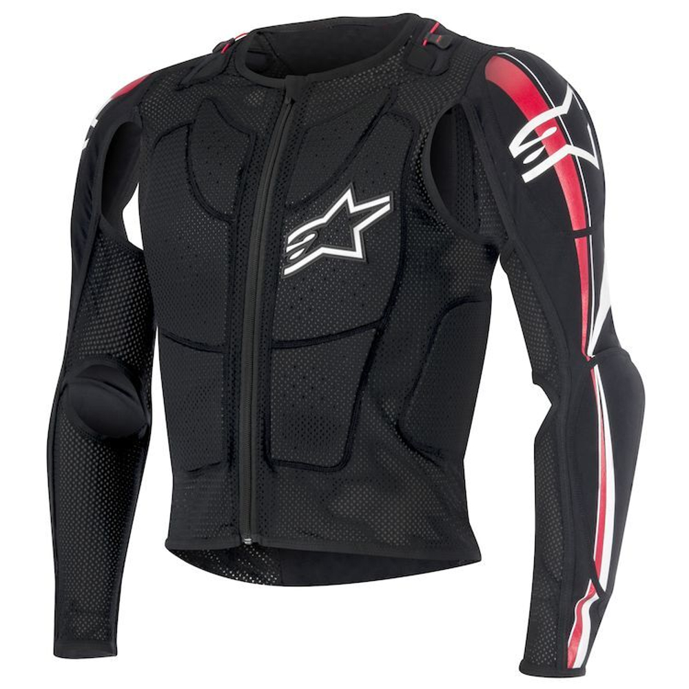 ALPINESTARS Мотозащита тела моточерепаха BIONIC PLUS JACKET черно-красная