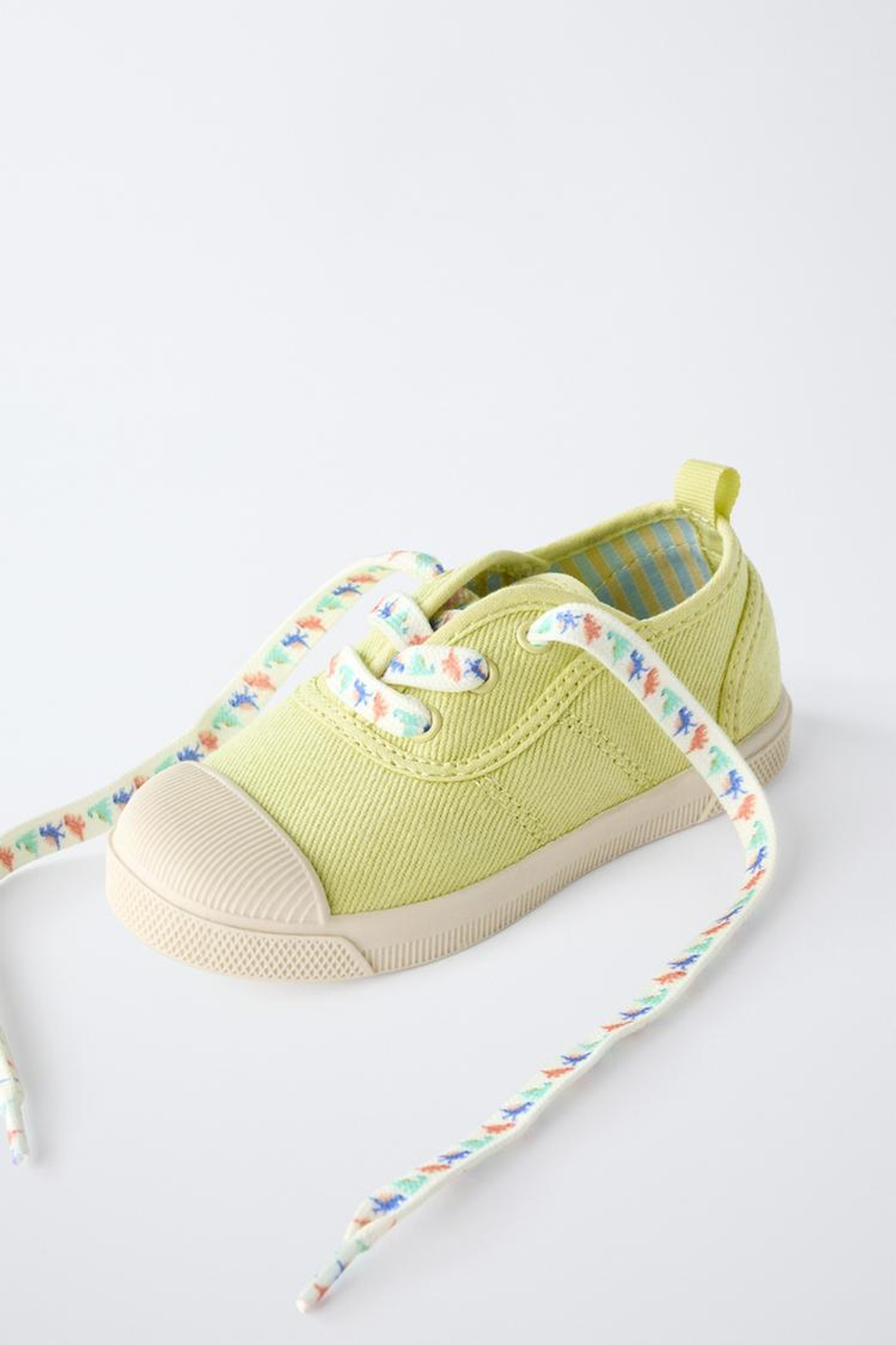 ZARA КЕДЫ ИЗ ХЛОПКА, ЖЕЛТЫЙ