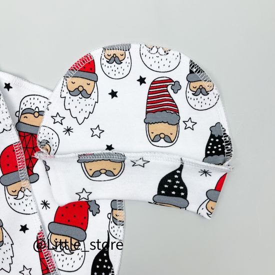 Кокон новогодний "Морозики" с шапочкой