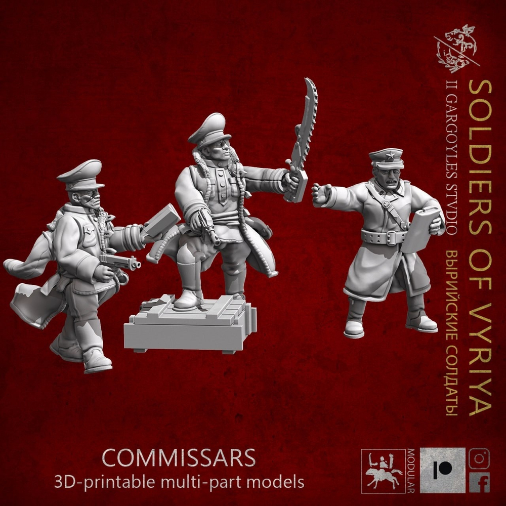 Valhallan Ice Warriors Commissars