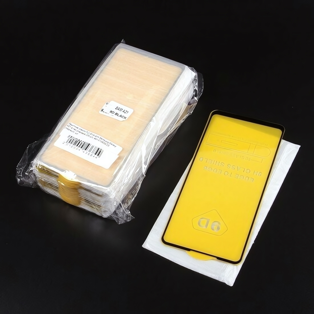 Защитное стекло Full Glue для Samsung Galaxy A21 в тех.упаковке (25 шт), 010630-25 Черный