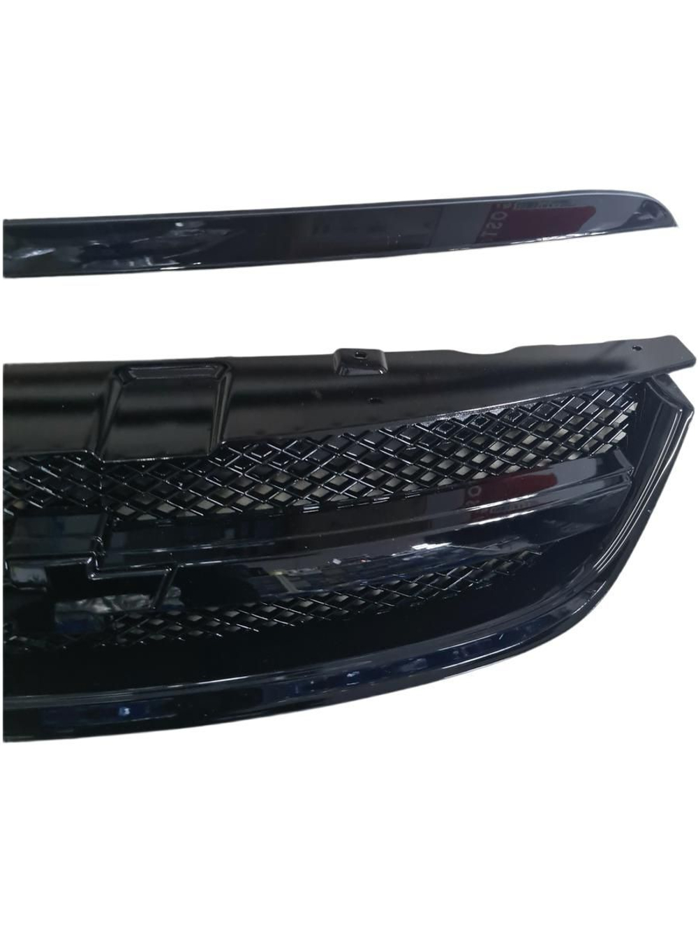 Решетка на Лачетти плюс сабля чёрный глянец AMG