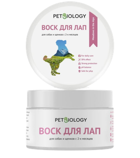 PetBiology Воск для лап собак, Альпийские луга, 150мл.
