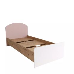 Кровать «Лавис» КРД 900.1 (дуб бунратти/белый софт), ЛДСП\МДФ, ДСВ Мебель