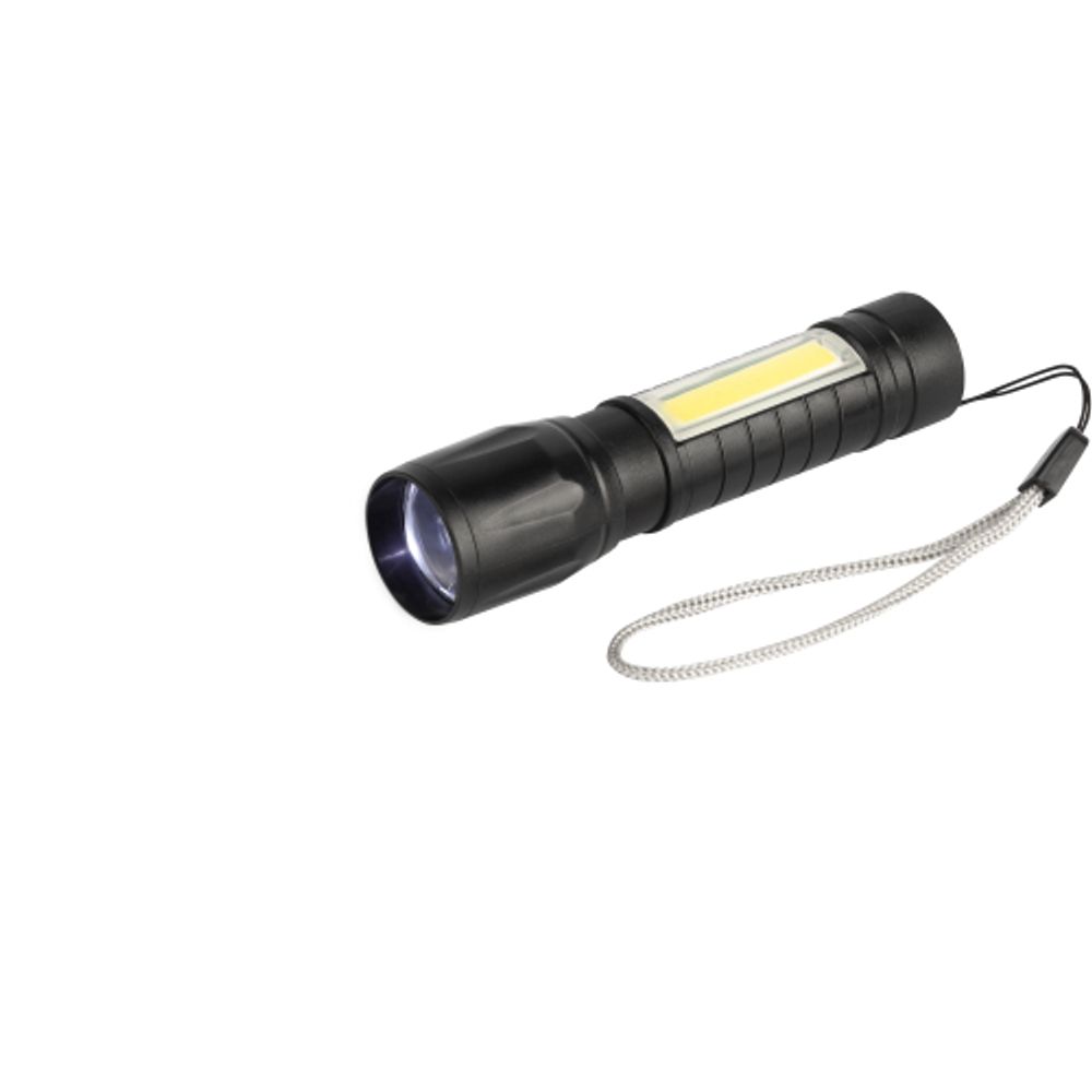 Светодиодный фонарь Трофи UA-101 аккумуляторный 3Вт LED + 3Вт COB оптический Zoom 3 режима | Универсальные  фонари