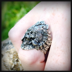 Кольцо "Жрец" мельхиор , чернение