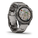 Спортивные наручные часы Garmin Fenix 6 Sapphire титановый с титановым браслетом 010-02158-23