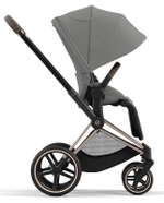 Коляска Cybex Priam IV Rosegold complete Aton S2 Moon Black Base One 4 в 1 Mirage Grey