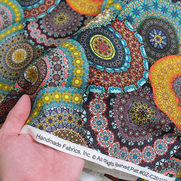 ПРЕДЗАКАЗ, КРУГЛАЯ МОЗАИКА 100%. хлопок Handmade Fabrics 4