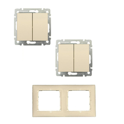 Legrand выключатель 4308 с рамкой 2 с/к