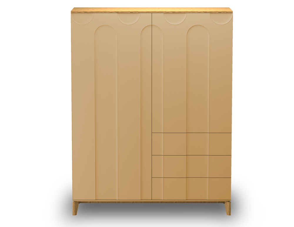 Шкаф Float с двумя дверцами и тремя ящиками Arch