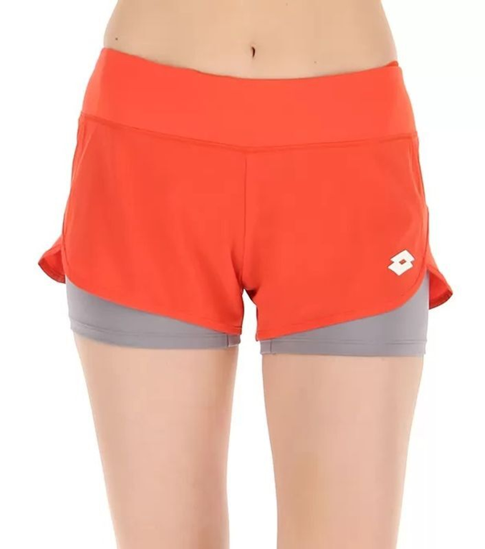 Женские Шорты теннисные Lotto Top W IV Short - red poppy