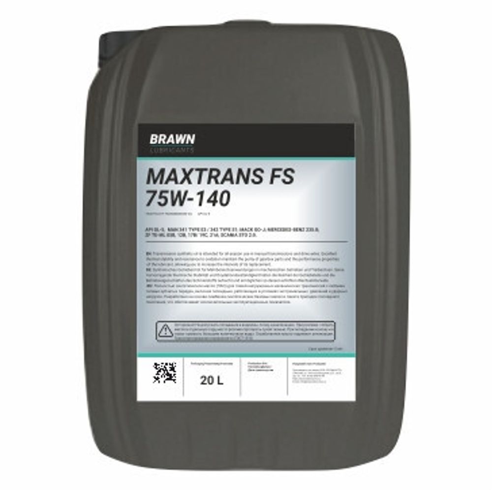 Масло трансмиссионное BRAWN MAXTRANS FS 75W-140, 20 л