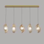 Подвесной светильник MD24030035-5B brass/amber