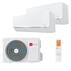 Мультисплит система на 2 комнаты Ferrum FIS09F3_MR2_DC x 2 / FOS18F3_MR2_DC2