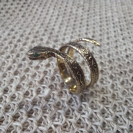 Кольцо. Серпентина (безразмерное)