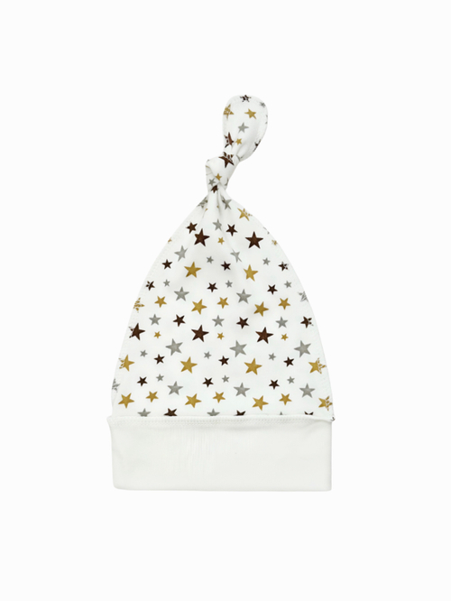 Шапочка-узелок Звездочки mix