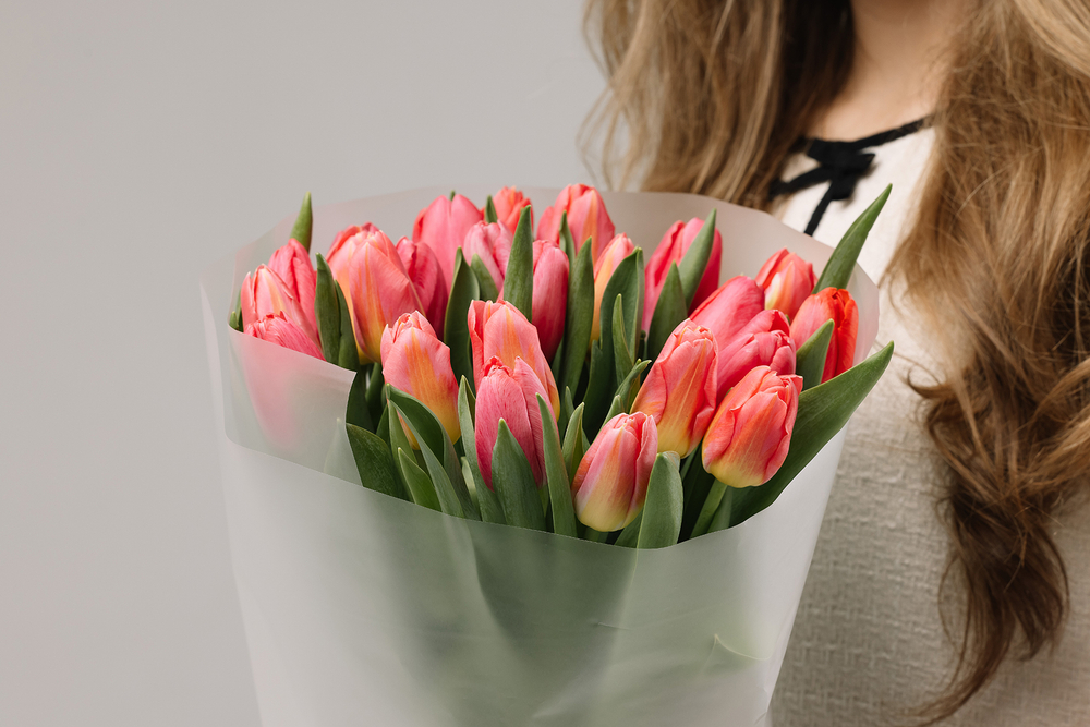 Моно- букет (цвет королевский розовый)