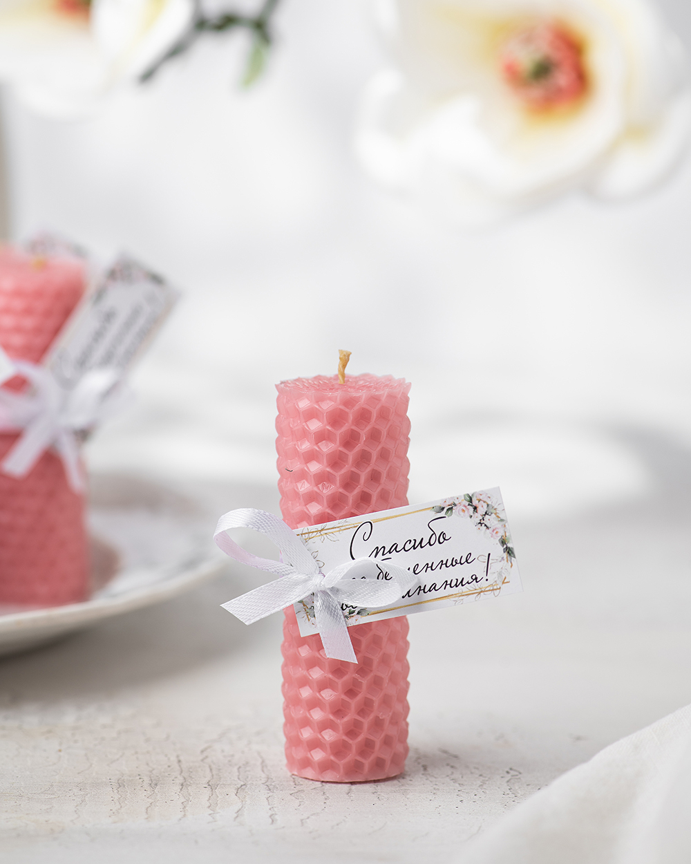 Свеча-бонбоньерка в подарок гостям