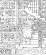 The Story of a Magical Town and a mysterious Forest. Coloring book Eriy