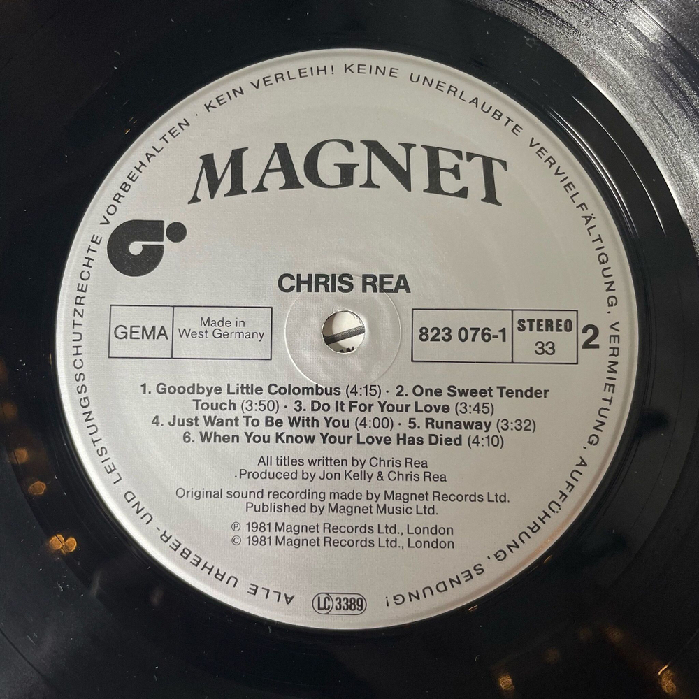 Винтажная виниловая пластинка LP Chris Rea (Germany 1981)