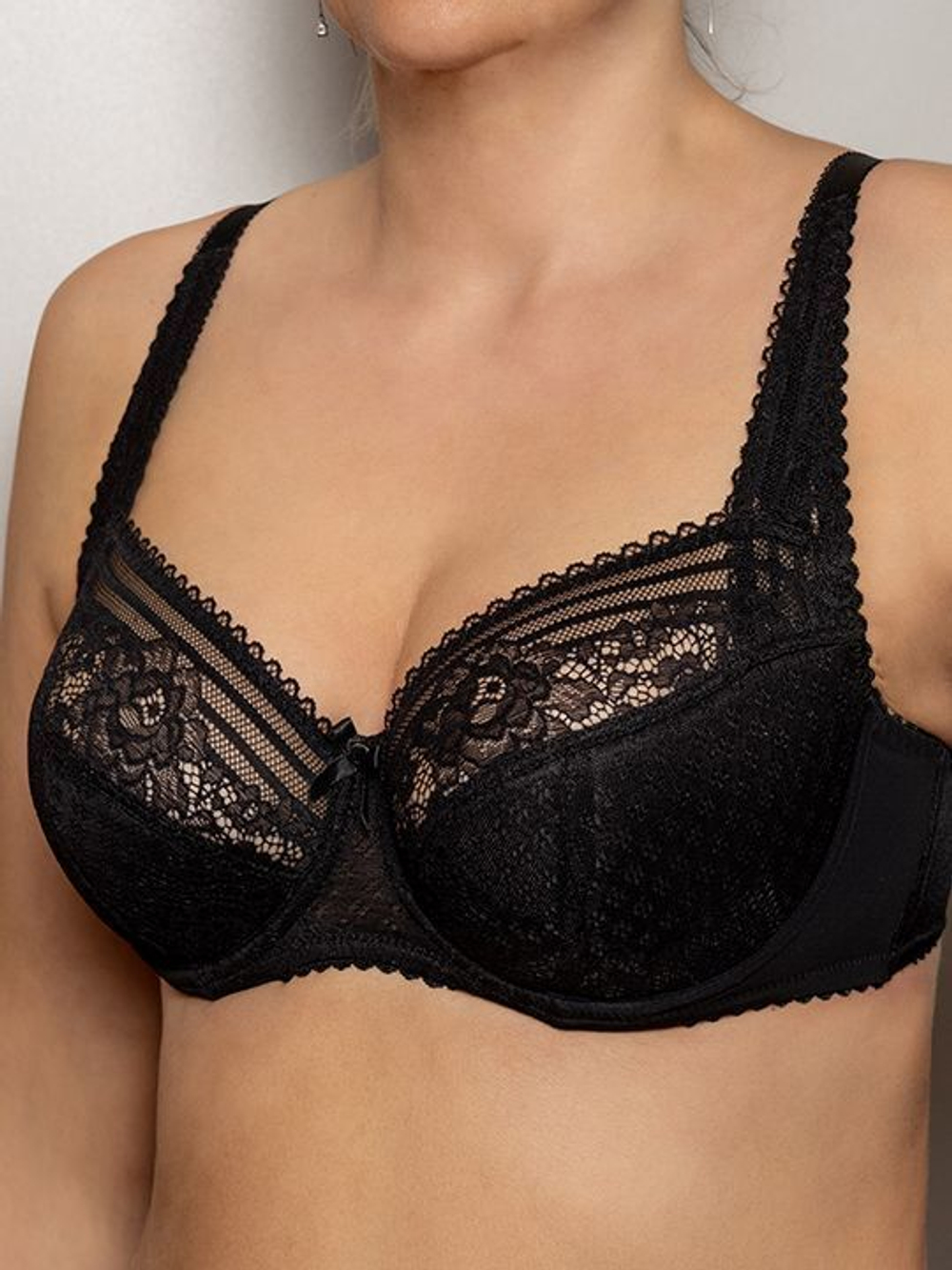 Кружевной бюстгальтер со сшивной чашкой Compliment (Размер: 75C) (Цвет: белый)