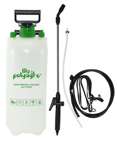 Опрыскиватель пневматический садовый. 8,0л Polyagro Lite