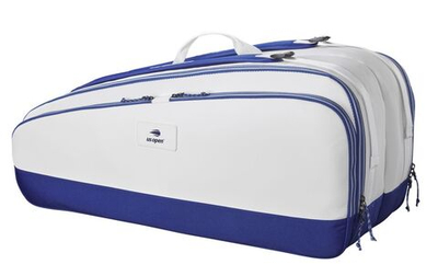 Сумка теннисная Wilson US Open 2023 Tour 12 Pack Bag - white/navy