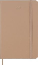 Еженедельник Moleskine Classic WKNT Pocket 90x140мм 12мес 144стр песочный (DHP2612WN2Y24)