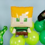 Шар (26''/66 см) Фигура, Пиксельная девушка, 1 шт.