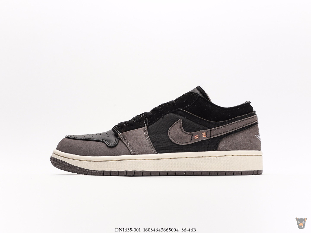 Кроссовки Nike Air Jordan 1 Low Craft "Black Inside Out"