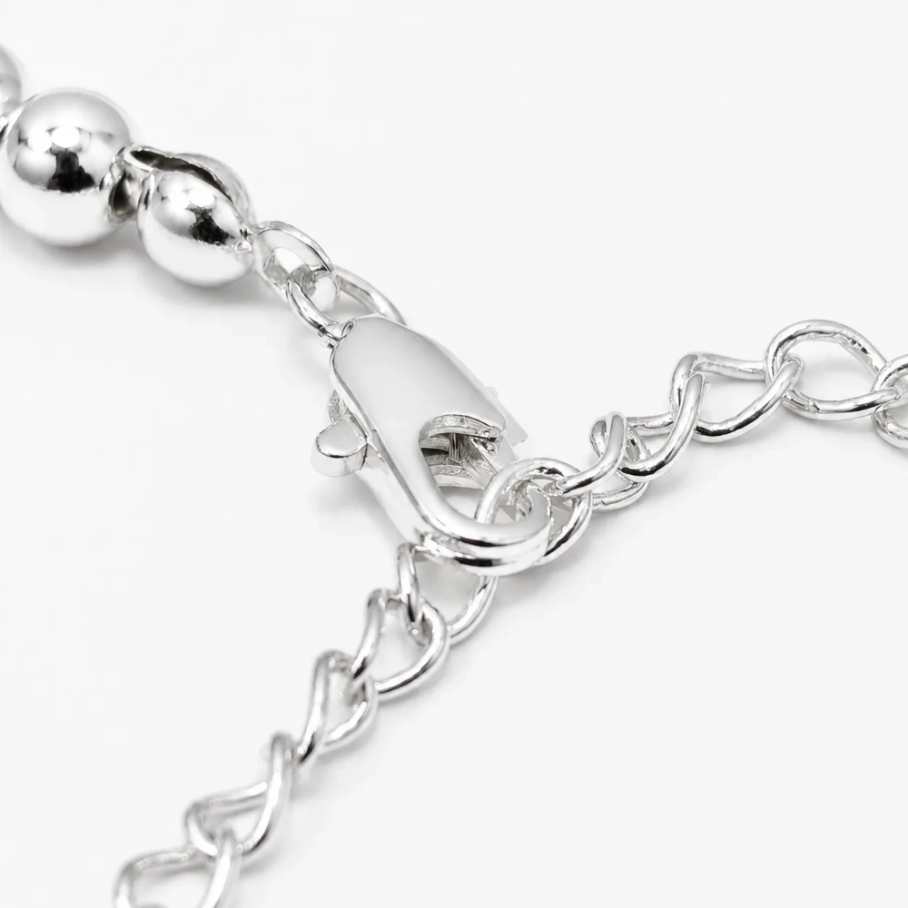 Колье-чокер YIDA «Серебряные бусины» Silver