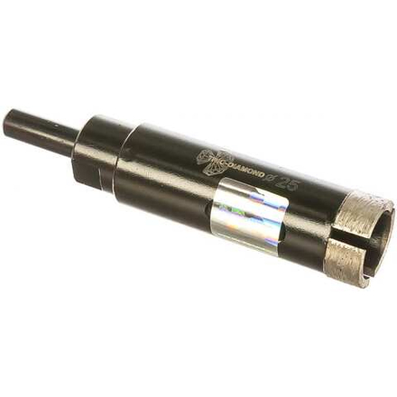 Коронка алмазная ко керамограниту 25мм серебряная пайка Trio-Diamond